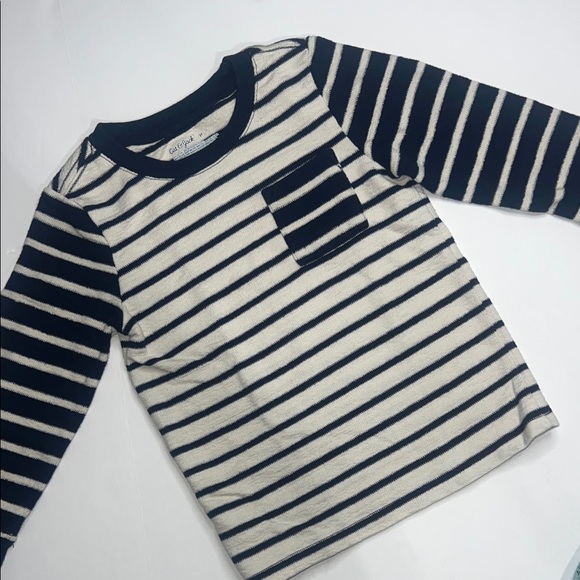 Cat & Jack Other - Cat & Jack Navy and White Striped Long Sleeve Tee